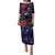 Tui Meri Kirihimete Personalised Puletasi Pohutukawa Flowers Blue Motif - Polynesian Pride