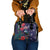 Tui Meri Kirihimete Personalised Shoulder Handbag Pohutukawa Flowers Blue Motif - Polynesian Pride