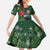 Tui Meri Kirihimete Personalised Family Matching Off Shoulder Maxi Dress and Hawaiian Shirt Pohutukawa Flowers Green Motif - Polynesian Pride