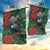 Tui Meri Kirihimete Personalised Garden Flag Pohutukawa Flowers Green Motif - Polynesian Pride