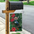 Tui Meri Kirihimete Personalised Garden Flag Pohutukawa Flowers Green Motif - Polynesian Pride