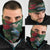 Tui Meri Kirihimete Personalised Neck Gaiter Pohutukawa Flowers Green Motif - Polynesian Pride
