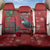 Tui Meri Kirihimete Personalised Back Car Seat Cover Pohutukawa Flowers Red Motif - Polynesian Pride