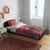 Tui Meri Kirihimete Personalised Bedding Set Pohutukawa Flowers Red Motif - Polynesian Pride