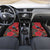 Tui Meri Kirihimete Personalised Car Mats Pohutukawa Flowers Red Motif - Polynesian Pride