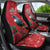 Tui Meri Kirihimete Personalised Car Seat Cover Pohutukawa Flowers Red Motif - Polynesian Pride