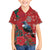 Tui Meri Kirihimete Personalised Family Matching Off The Shoulder Long Sleeve Dress and Hawaiian Shirt Pohutukawa Flowers Red Motif - Polynesian Pride