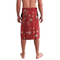 Tui Meri Kirihimete Personalised Lavalava Pohutukawa Flowers Red Motif - Polynesian Pride