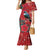 Tui Meri Kirihimete Personalised Mermaid Dress Pohutukawa Flowers Red Motif - Polynesian Pride