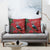 Tui Meri Kirihimete Personalised Pillow Cover Pohutukawa Flowers Red Motif - Polynesian Pride