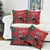 Tui Meri Kirihimete Personalised Pillow Cover Pohutukawa Flowers Red Motif - Polynesian Pride