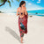 Tui Meri Kirihimete Personalised Sarong Pohutukawa Flowers Red Motif - Polynesian Pride