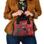 Tui Meri Kirihimete Personalised Shoulder Handbag Pohutukawa Flowers Red Motif - Polynesian Pride