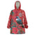 Tui Meri Kirihimete Personalised Wearable Blanket Hoodie Pohutukawa Flowers Red Motif - Polynesian Pride