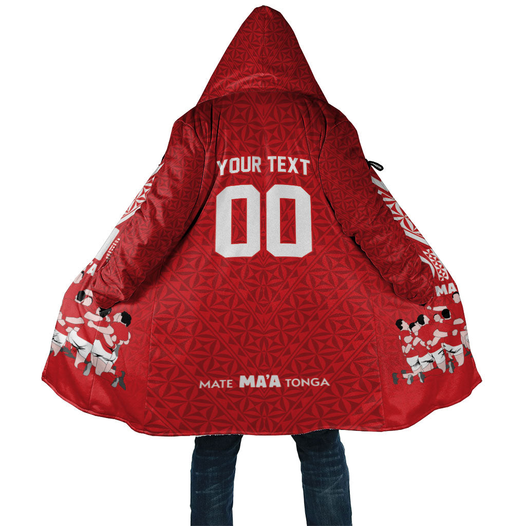 Mate Ma'a Tonga Custom Cloak Tongan Sipi Tau Ngatu Inspired Red LT9 Unisex Red - Polynesian Pride