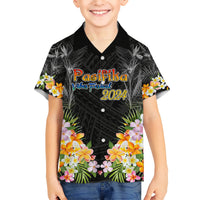 Pasifika Vibes Festival 2024 Auckland Kid Hawaiian Shirt LT9 Kid Black - Polynesian Pride