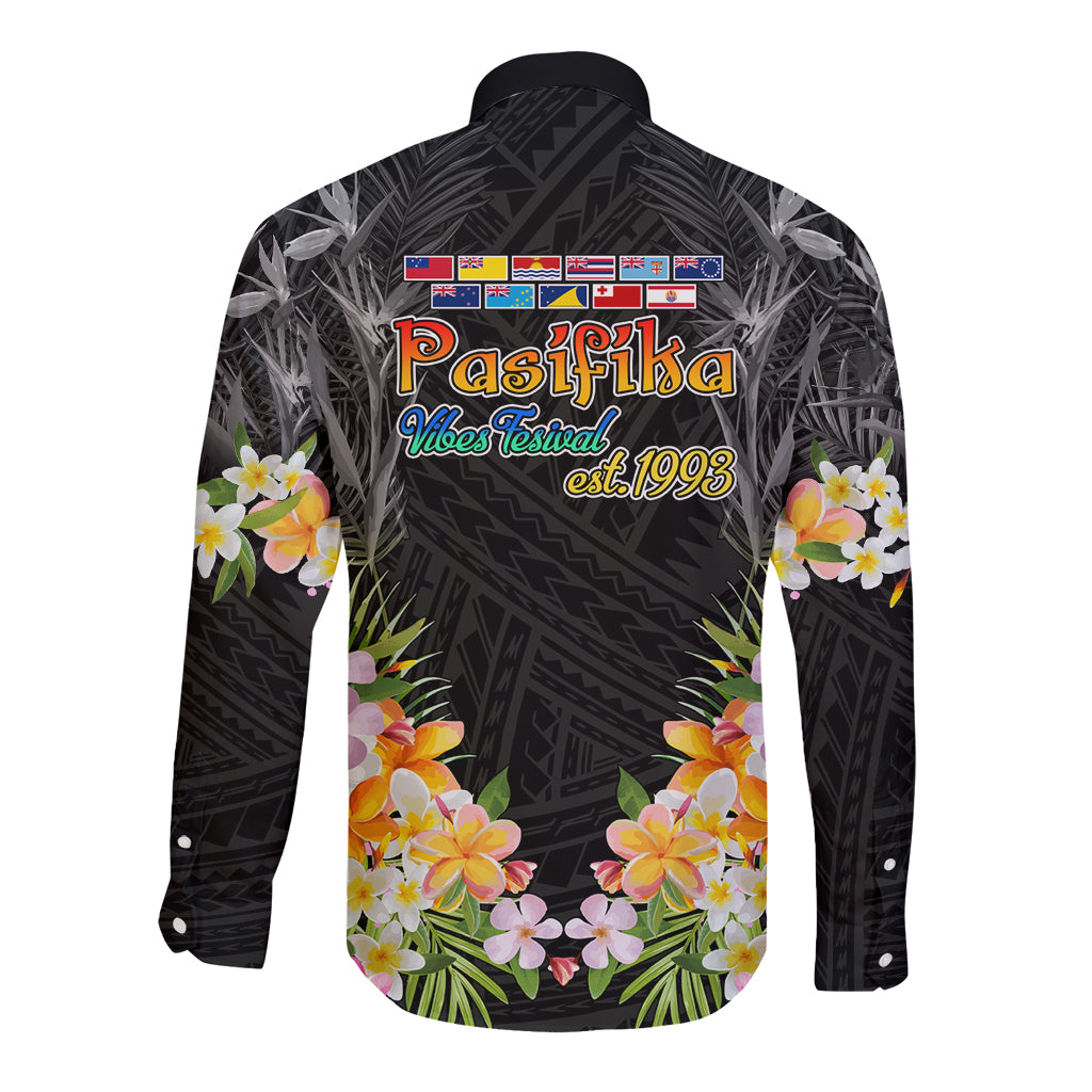 Pasifika Vibes Festival 2024 Auckland Long Sleeve Button Shirt LT9 - Polynesian Pride