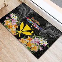 Pasifika Vibes Festival 2024 Rubber Doormat Kanaka Maoli With Hawaiian Islands LT9 - Polynesian Pride