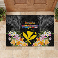 Pasifika Vibes Festival 2024 Rubber Doormat Kanaka Maoli With Hawaiian Islands LT9 - Polynesian Pride