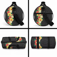 Hawaii Tropical Flowers Tribal Pattern Duffle Bag No2 LT9 - Polynesian Pride