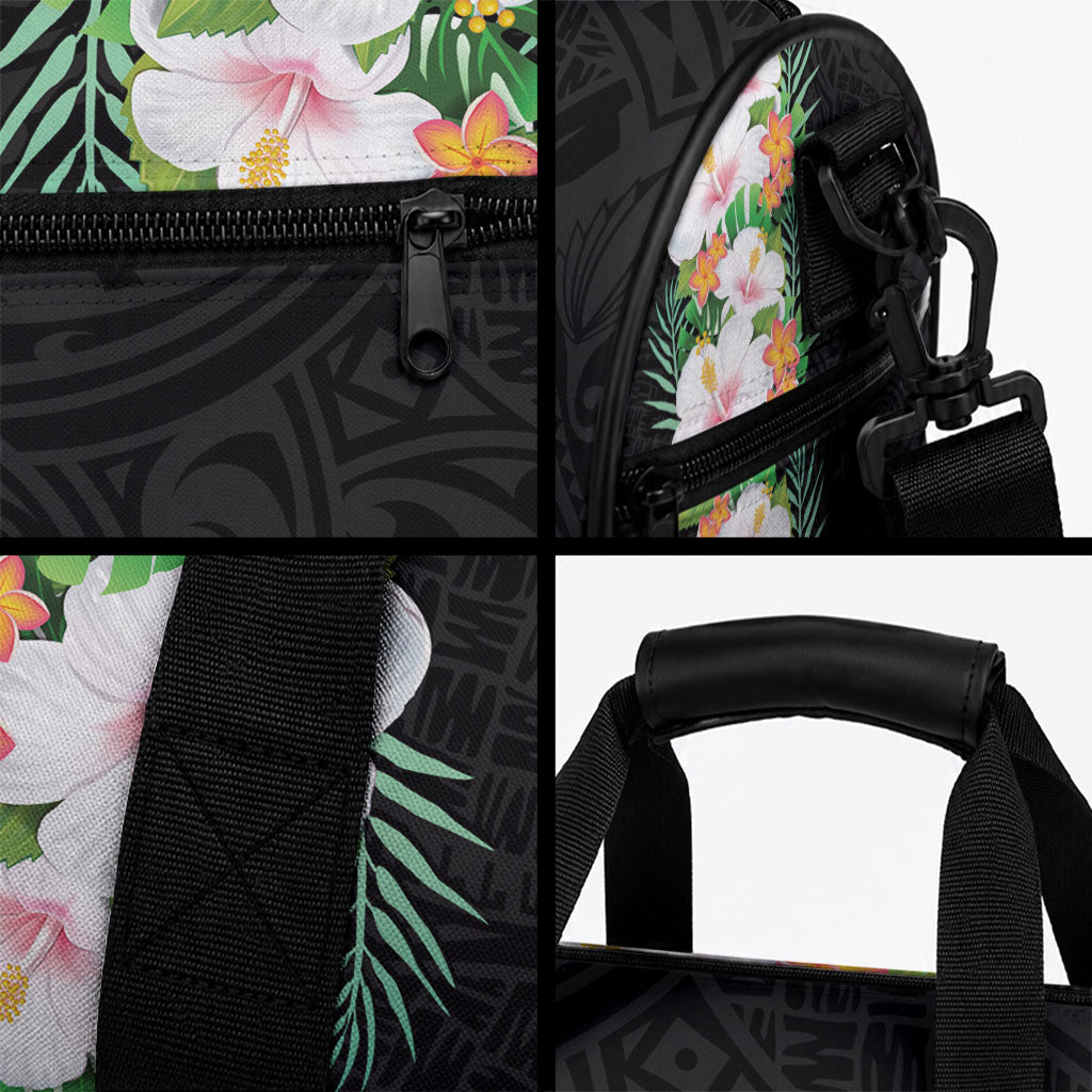 Hawaii Tropical Flowers Tribal Pattern Duffle Bag No3 LT9 - Polynesian Pride
