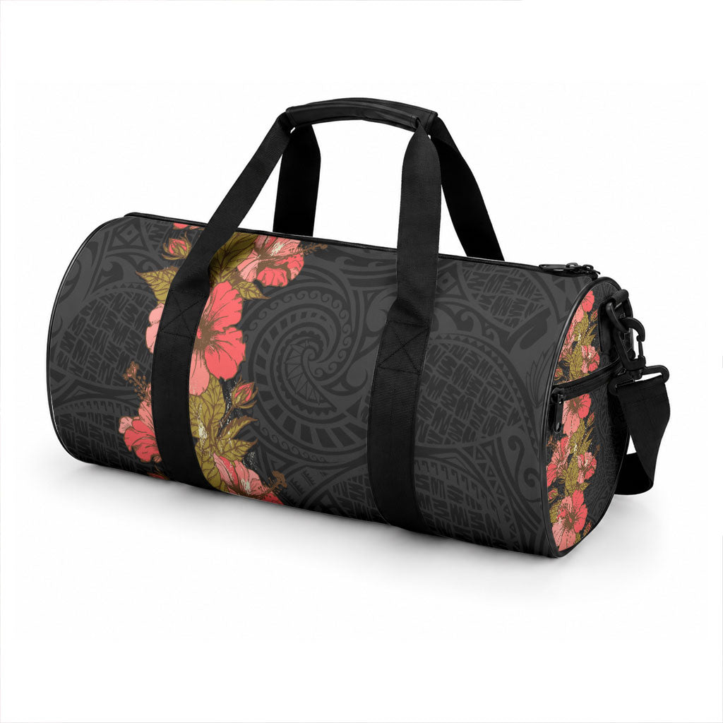 Hawaii Tropical Flowers Tribal Pattern Duffle Bag No4 LT9 - Polynesian Pride