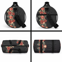 Hawaii Tropical Flowers Tribal Pattern Duffle Bag No6 LT9 - Polynesian Pride
