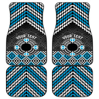 Personalised Aotearoa Niho Taniwha Motif Car Mats Blue Style