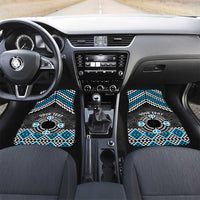 Personalised Aotearoa Niho Taniwha Motif Car Mats Blue Style