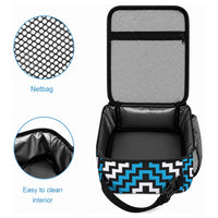 Personalised Aotearoa Niho Taniwha Motif Lunch Bag Blue Style LT9 - Polynesian Pride