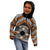Personalised Aotearoa Niho Taniwha Motif Kid Hoodie Gold Style