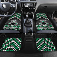 Personalised Aotearoa Niho Taniwha Motif Car Mats Green Style