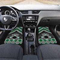 Personalised Aotearoa Niho Taniwha Motif Car Mats Green Style