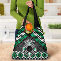 Personalised Aotearoa Niho Taniwha Motif Grocery Bag Green Style