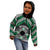 Personalised Aotearoa Niho Taniwha Motif Kid Hoodie Green Style
