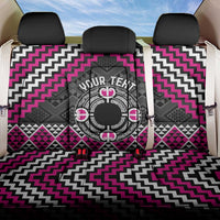 Personalised Aotearoa Niho Taniwha Motif Back Car Seat Cover Pink Style
