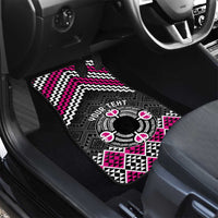 Personalised Aotearoa Niho Taniwha Motif Car Mats Pink Style
