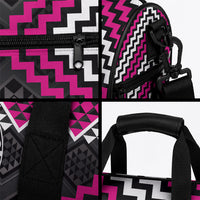 Personalised Aotearoa Niho Taniwha Motif Duffle Bag Pink Style LT9 - Polynesian Pride