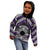 Personalised Aotearoa Niho Taniwha Motif Kid Hoodie Violet Style