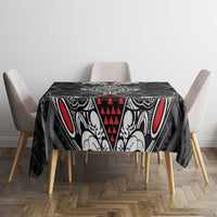 Black Aotearoa Taniko Motif Tablecloth Vintage Maori New Zealand Tribal Art Pattern LT9 - Polynesian Pride
