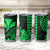 Kakau Polynesian Tribal Hawaiian Turtle Tumbler Cup with Kanaka Maoli Green