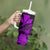 Kakau Polynesian Tribal Hawaiian Turtle Tumbler With Handle with Kanaka Maoli Purple