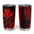 Kakau Polynesian Tribal Hawaiian Turtle Tumbler Cup with Kanaka Maoli Red