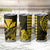 Kakau Polynesian Tribal Hawaiian Turtle Tumbler Cup with Kanaka Maoli Yellow