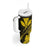 Kakau Polynesian Tribal Hawaiian Turtle Tumbler With Handle with Kanaka Maoli Yellow