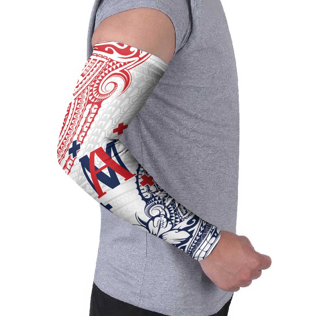 Kingdom of Uvea 1842-1860 Personalized Arm Sleeves Wallis and Futuna Polynesian Tribal Pattern - Polynesian Pride