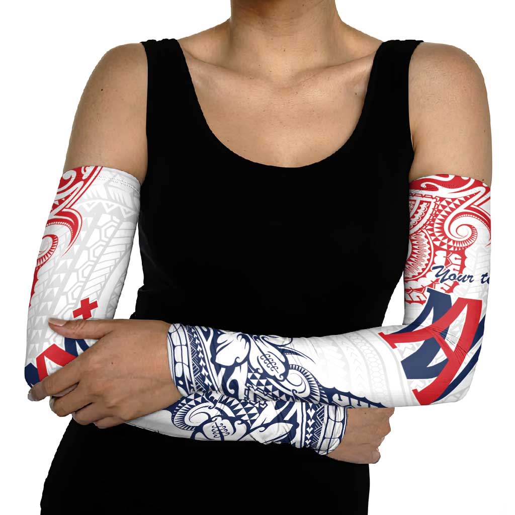 Kingdom of Uvea 1842-1860 Personalized Arm Sleeves Wallis and Futuna Polynesian Tribal Pattern - Polynesian Pride