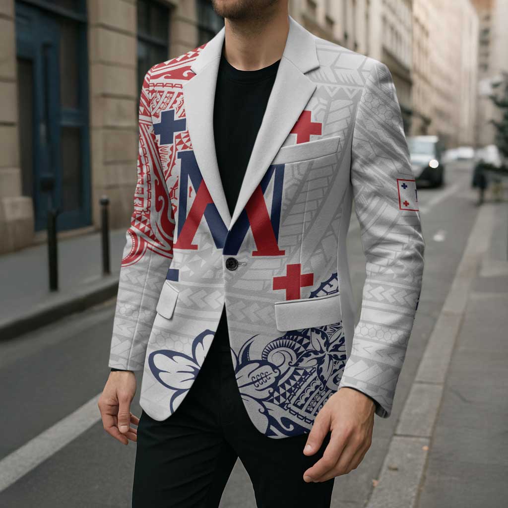 Kingdom of Uvea 1842-1860 Personalized Blazer Wallis and Futuna Polynesian Tribal Pattern - Polynesian Pride