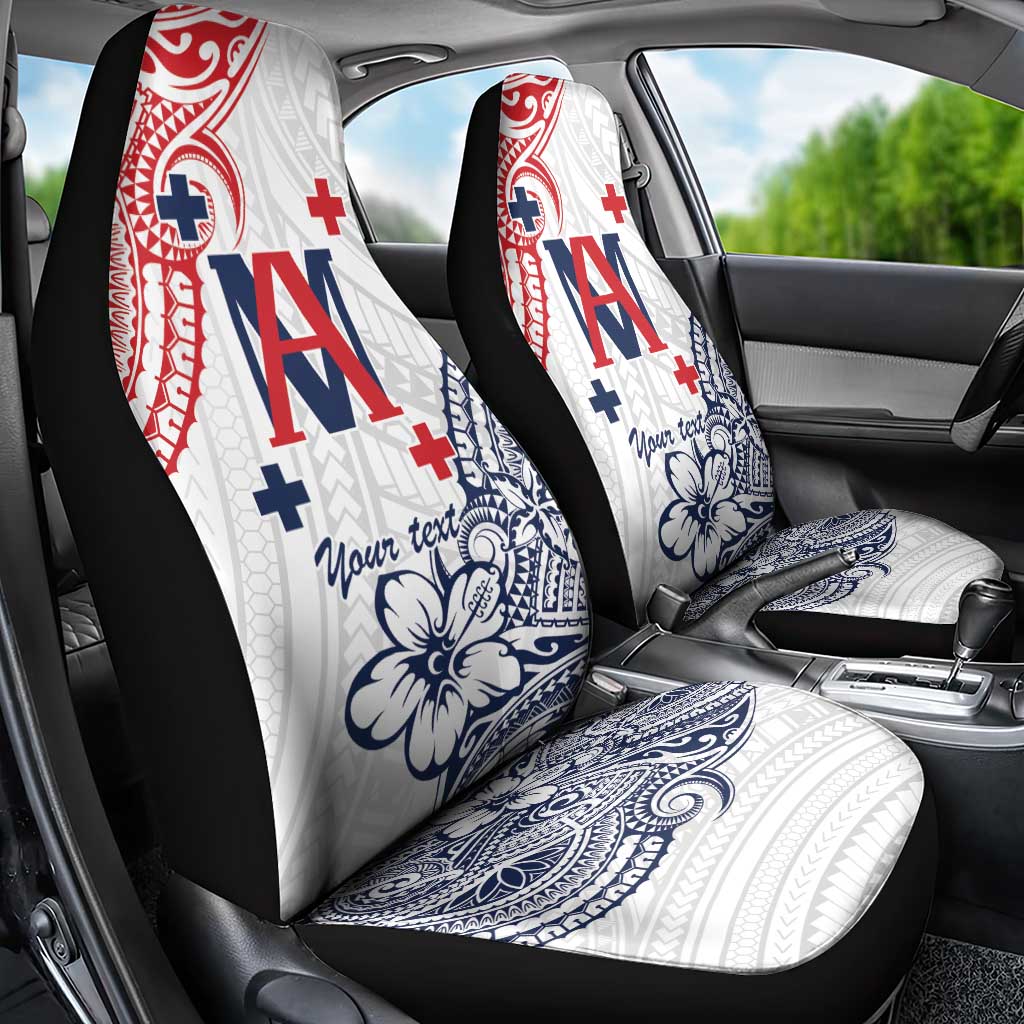 Kingdom of Uvea 1842-1860 Personalized Car Seat Cover Wallis and Futuna Polynesian Tribal Pattern LT9 - Polynesian Pride