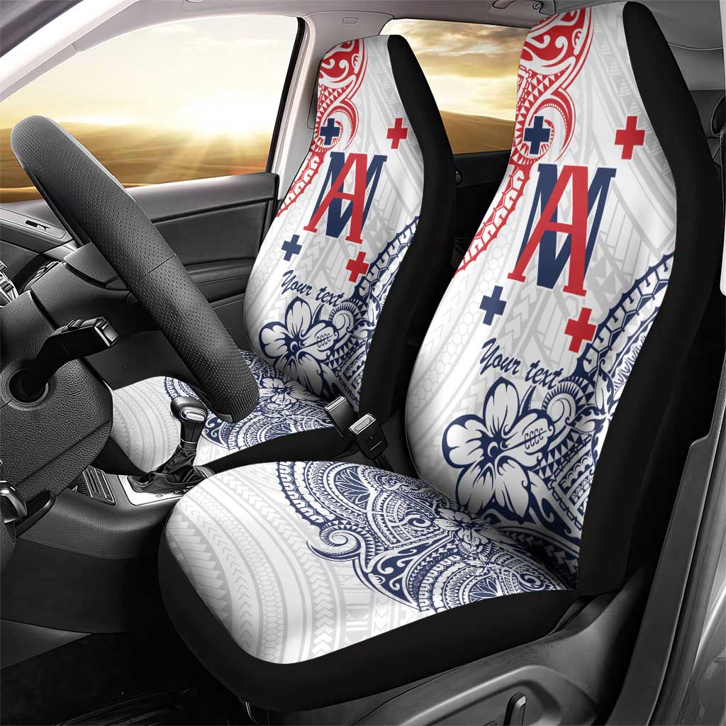 Kingdom of Uvea 1842-1860 Personalized Car Seat Cover Wallis and Futuna Polynesian Tribal Pattern LT9 - Polynesian Pride